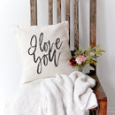 I Love You Pillow Cover