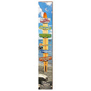 Lake Wedowee Ski Directional Home Decor Art Print on Real Wood Each