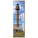 Sanibel Island Lighthouse Home Decor Art Print on Real Wood