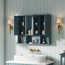 Modern Wall Mounted Medicine Cabinet With Adjustable Shelves, Soft Close Doors, High Define Mirror