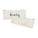 Dream Big Cotton Canvas Pencil Case and Travel Pouch