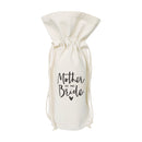 Mother of the Bride Canvas Wine Bag