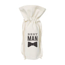 Best Man Cotton Canvas Wine Bag