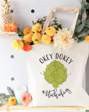 Okey Dokey Artichokey Cotton Canvas Tote Bag