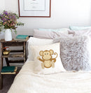 Monkey Baby Pillow Cover
