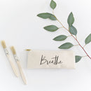 Breathe Cotton Canvas Pencil Case and Travel Pouch