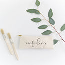 Confidence Cotton Canvas Pencil Case and Travel Pouch
