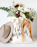 Hello Gorgeous Cotton Canvas Tote Bag