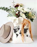 Travel Often Cotton Canvas Tote Bag