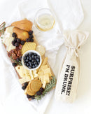 Surprise, I'm Drunk! Cotton Canvas Wine Bag