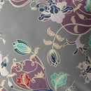 16" Purple Gray Garden Indoor Outdoor Throw Pillow