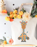 Giraffe Cotton Canvas Tote Bag