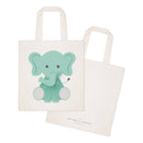 Elephant Cotton Canvas Tote Bag