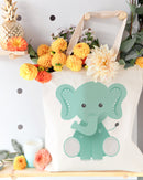 Elephant Cotton Canvas Tote Bag