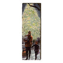 Father and Son Christmas Home Decor Art Print on Real Wood
