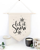 Let It Snow Hanging Wall Banner