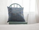 16" Blue Cream Spades Indoor Outdoor Throw Pillow