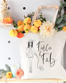 Fierce and Fab Cotton Canvas Tote Bag