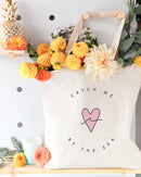 Catch Me By the Sea Cotton Canvas Tote Bag