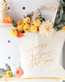 Forever Chasing the Sun Cotton Canvas Tote Bag