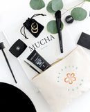 Paradise Found Cotton Canvas Cosmetic Bag