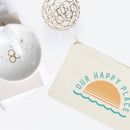 Our Happy Place Cotton Canvas Cosmetic Bag