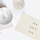 Sea Salt Sun Cotton Canvas Cosmetic Bag