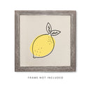 Lemon Canvas Kitchen Wall Art