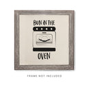 Bun in the Oven Canvas Kitchen Wall Art