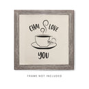Chai Love You Canvas Kitchen Wall Art
