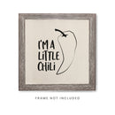 I'm a Little Chili Canvas Kitchen Wall Art