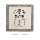 It Takes Two to Mango You Canvas Kitchen Wall Art