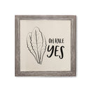 Oh Kale Yes Canvas Kitchen Wall Art