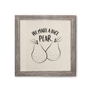 We Make a Nice Pear Canvas Kitchen Wall Art