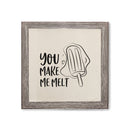 You Make Me Melt Canvas Kitchen Wall Art