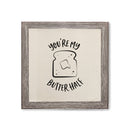 You Are My Butter Half Canvas Kitchen Wall Art