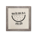 You're One in a Melon Canvas Kitchen Wall Art