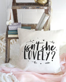 Isn't She Lovely Bear Baby Cotton Canvas Pillow Cover