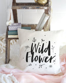 Wild Flower Baby Cotton Canvas Pillow Cover