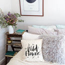 Wild Flower Baby Cotton Canvas Pillow Cover
