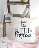 Little Princess Baby Cotton Canvas Pillow Cover