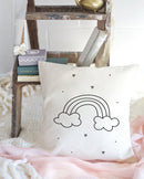 Rainbow Baby Cotton Canvas Pillow Cover