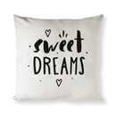 Sweet Dreams Baby Cotton Canvas Pillow Cover