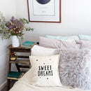 Sweet Dreams with Stars Baby Cotton Canvas Pillow Cover