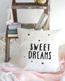 Sweet Dreams with Stars Baby Cotton Canvas Pillow Cover