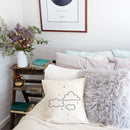 Clouds Cotton Canvas Pillow Cover