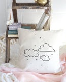 Clouds Cotton Canvas Pillow Cover