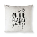 Oh the Places You'll Go Baby Cotton Canvas Pillow Cover