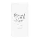 Forgive and You Will Be Forgiven, Luke 6:37 Cotton Canvas Scripture, Bible Kitchen Tea Towel