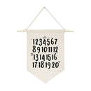 Numbers Hanging Wall Banner